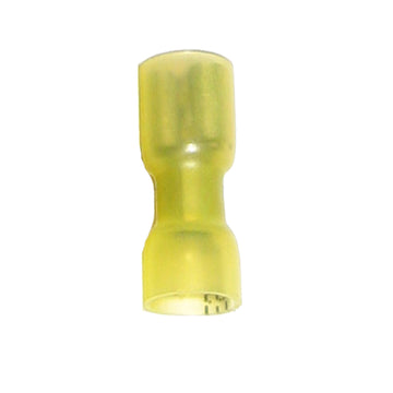 Ancor 12-10 AWG Yellow Female Heat Shrink Disconnects, 100-Pack – UL Listed