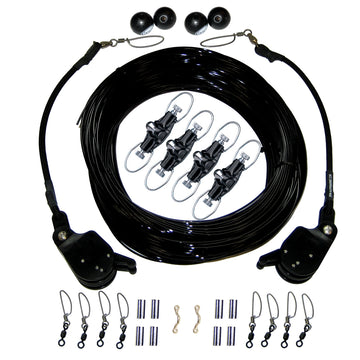 Rupp Marine Double Rigging Kit with Lok-Ups and Nok-Outs, 260 ft. Black Mono