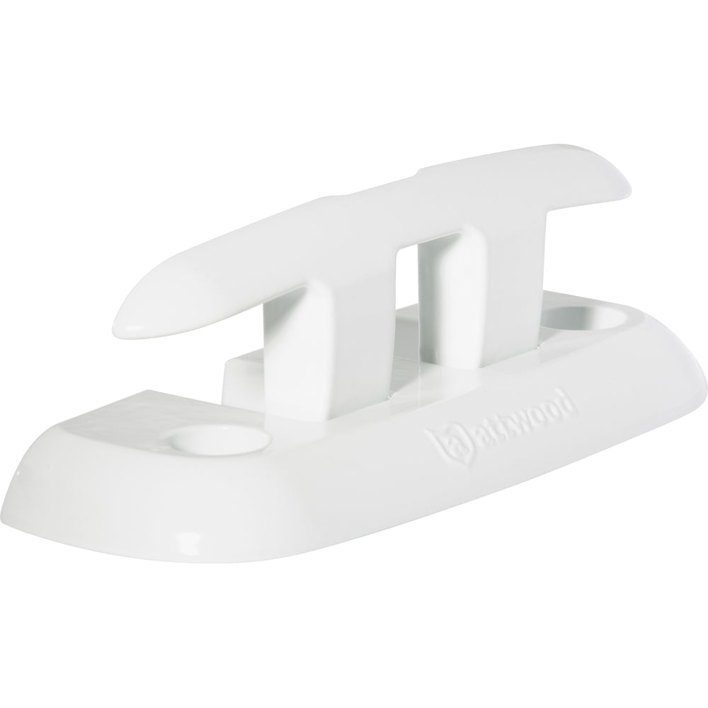 Attwood Marine 8" Fold-Down Dock Cleat, Aluminum, White