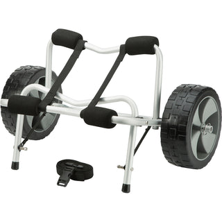 Attwood Marine Collapsible Kayak & Canoe Cart, 100 lb Capacity, Flat-Free Wheels