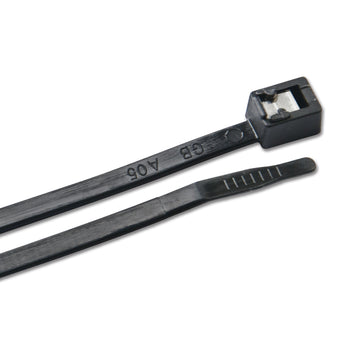 Ancor 8" UV Black Marine-Grade Self-Cutting Cable Ties, 50 lb, 500-Pack