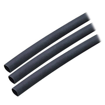 Ancor Adhesive Lined Heat Shrink Tubing, 1/4" x 3", 3-Pack, UL 224 Certified