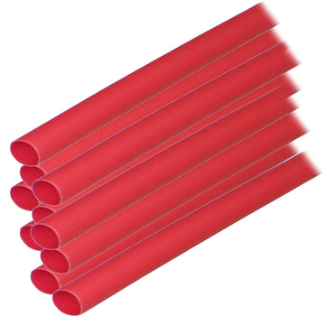 Ancor 1/4" Red Adhesive Lined Heat Shrink Tubing - 10 Pack