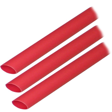 Ancor Adhesive Lined Heat Shrink Tubing, 3/8" x 3" Red 3-Pack – UL 224 Certified
