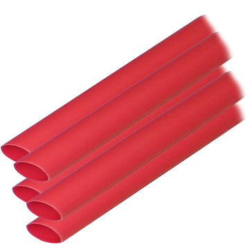 Ancor Marine Grade Heat Shrink Tubing, 3/8" x 12" Red, 5-Pack