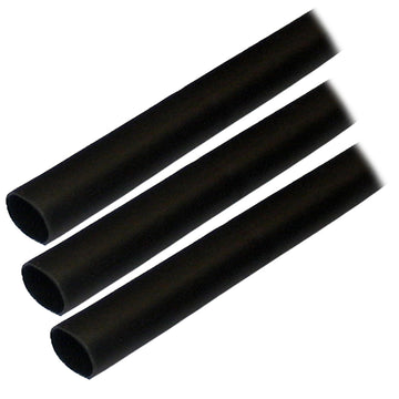 Ancor Adhesive Lined Heat Shrink Tubing (ALT), 1/2" x 3" Black, UL 224