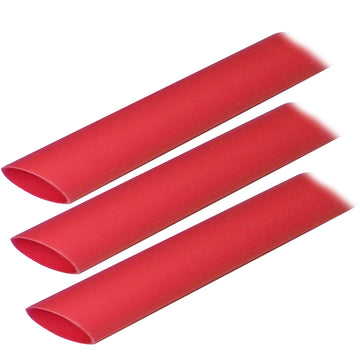 Ancor Adhesive Lined Heat Shrink Tubing, 3/4 in. x 3 in., 3-Pack, Red