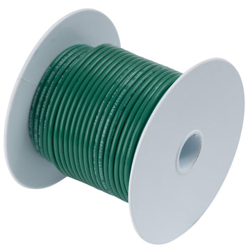 Ancor 18 AWG Tinned Copper Marine Grade Wire, Green, 100 ft.