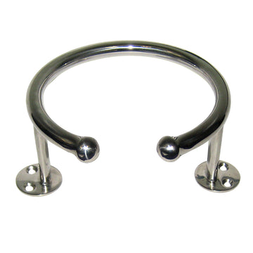 Whitecap Top Mount Ring Stainless Steel Cup Holder, 1-Drink, Base Mount S-3516