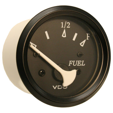 VDO Cockpit Marine Fuel Level Gauge, 52mm Black Dial, 8-16V, 240-33 Ohm