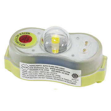 ACR HemiLight 3 Automatic Survivor Locator Light, USCG/SOLAS Approved