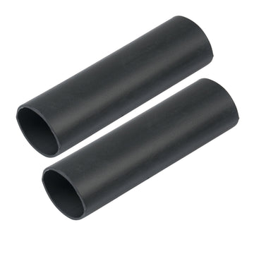 Ancor Heavy Wall Heat Shrink Tubing, 1" x 12" (2-Pack), Black – UL 224 Certified