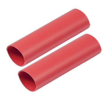 Ancor Heavy Wall Heat Shrink Tubing, 1" x 12" Red – 2-Pack, 3:1 Ratio
