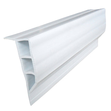 Dock Edge Standard PVC Full Face Profile, 16' Roll, White – Marine Grade