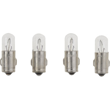 VDO Type A White Metal Base Replacement Bulbs, 12V 2W (4-Pack)