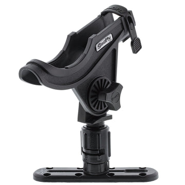 Scotty 282 Baitcaster/Spinning Rod Holder & Track Combo, 4" Low Profile