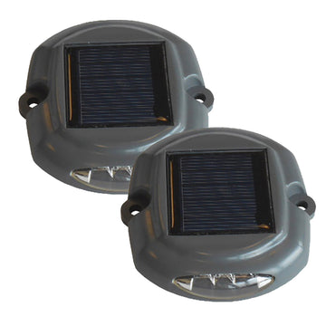 Dock Edge Docklite Solar Dock & Deck Light, 2-Pack, 6 Lumens, IP65 Waterproof