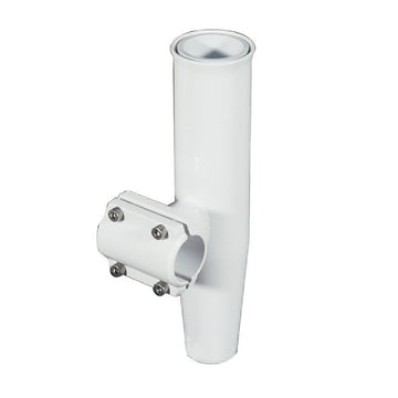 Lee's Tackle Clamp-On Rod Holder, White, Horizontal Mount, 1.90" Pipe, 10"