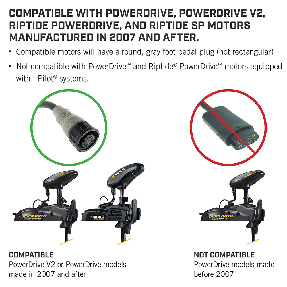 Minn Kota PowerDrive Foot Pedal Assembly, 18' Cable