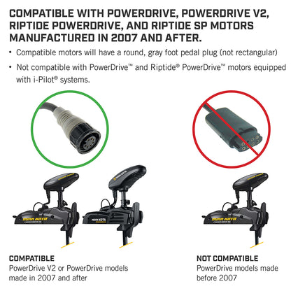 Minn Kota PowerDrive Foot Pedal Assembly, 18' Cable