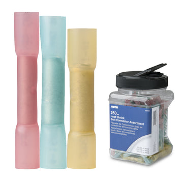 Ancor Heat Shrink Butt Connectors, 250-Piece Multi-Pack – Watertight Seal