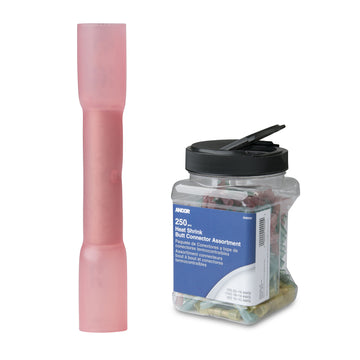 Ancor Heat Shrink Butt Connectors, 22-18 AWG, 250-Piece Jar - Marine Grade