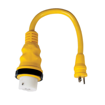 Marinco 15A to 50A 125/250V Shore Power Pigtail Adapter, UL Listed
