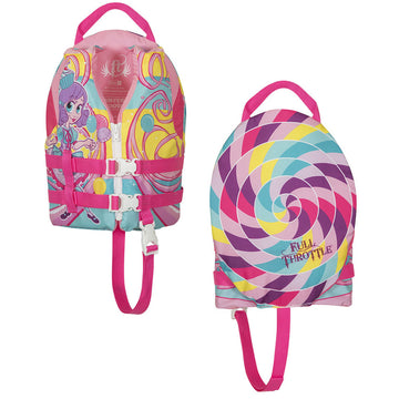 Full Throttle Water Buddies Child Life Vest - Princess, 30-50 lbs
