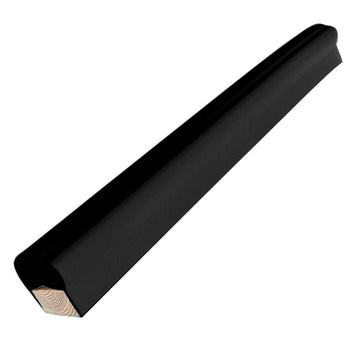 Dock Edge Piling Post Bumper, 6' Black, One End Capped - Marine Grade PVC
