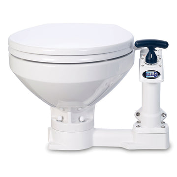 Jabsco Compact Manual Marine Toilet, White