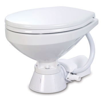 Jabsco 37010-4192 Electric Marine Toilet, Regular Bowl, Soft Close Lid, 12V