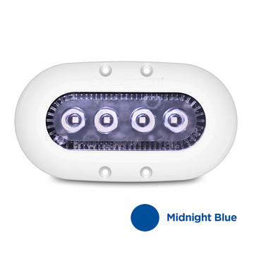 OceanLED X-Series X4 Underwater Light, 1,150 Lumens, Midnight Blue