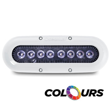 OceanLED X-Series X8 Full-Color RGBW Underwater LED Light, 2300 Fixture Lumens