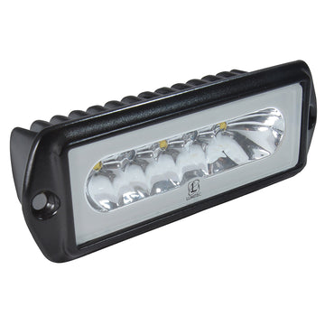 Lumitec Capri2 Flush Mount LED Flood Light, White/Blue, Black Housing