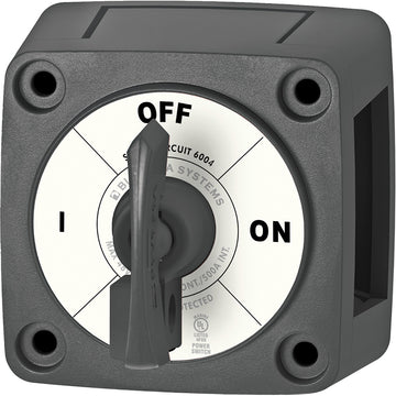 Blue Sea Systems m-Series ON-OFF Battery Switch, 300A 48V DC, with Locking Key