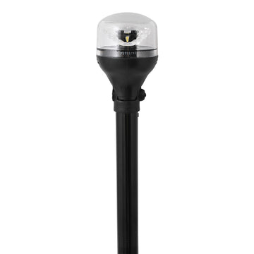 Attwood Marine LightArmor All-Around Navigation Light, 12 in. Black Pole