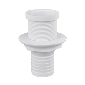 Attwood Marine Cockpit Drain, No Screen – 1-1/2" Hose, Polypropylene