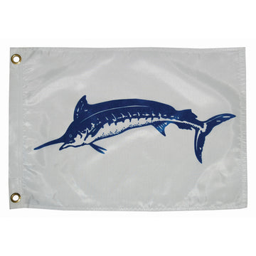 Taylor Made Fisherman's Catch Blue Marlin Flag, 12" x 18" Durable Nylon