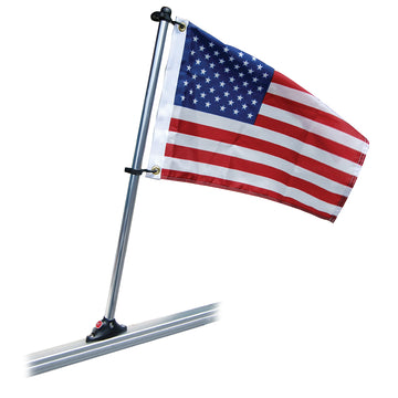 Taylor Made Pontoon 24 in. Flag Pole Mount with 12 in. x 18 in. US Flag