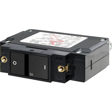 Blue Sea Systems C-Series Flat Rocker Circuit Breaker - Single Pole 5A