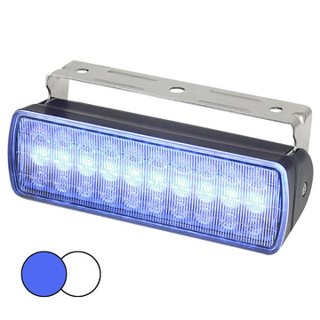 Hella Marine Sea Hawk XL Dual Color LED Floodlight, Blue/White, 5-Year Warranty