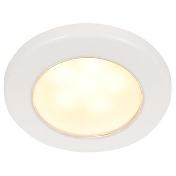 Hella Marine EuroLED 75 Round Down Light, Warm White, White Rim, 12V/24V