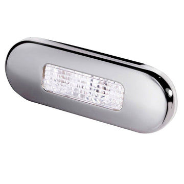Hella Marine Surface Mount Oblong LED Courtesy Lamp, White LED, 12/24V IP67