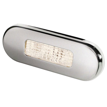Hella Marine Surface Mount Oblong LED Courtesy Lamp, Warm White, 12/24V