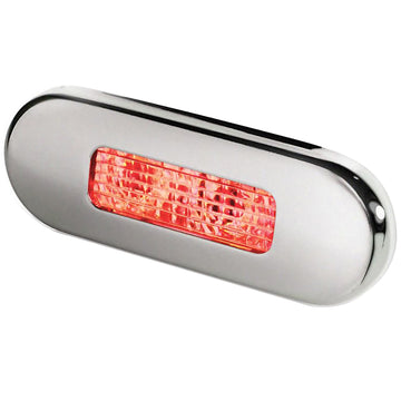 Hella Marine LED Courtesy Lamp, Red, 12/24V DC, IP67, Stainless Steel