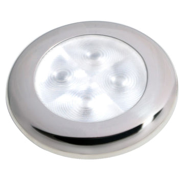 Hella Marine Slim Line LED Enhanced Brightness Round Courtesy Lamp, 12V