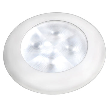 Hella Marine 980500541 Slim Line LED Round Courtesy Lamp, 12V/24V, White, IP67