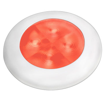 Hella Marine Slim Line LED Round Courtesy Lamp - Red, 12V/24V