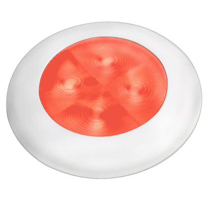 Hella Marine Slim Line LED Round Courtesy Lamp - Red, 12V/24V