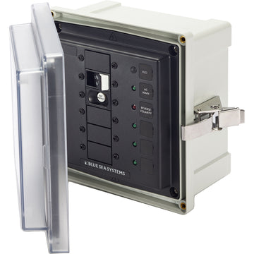 Blue Sea Systems SMS Panel Enclosure, 120V 30A ELCI Main with 3 Blank Circuits
